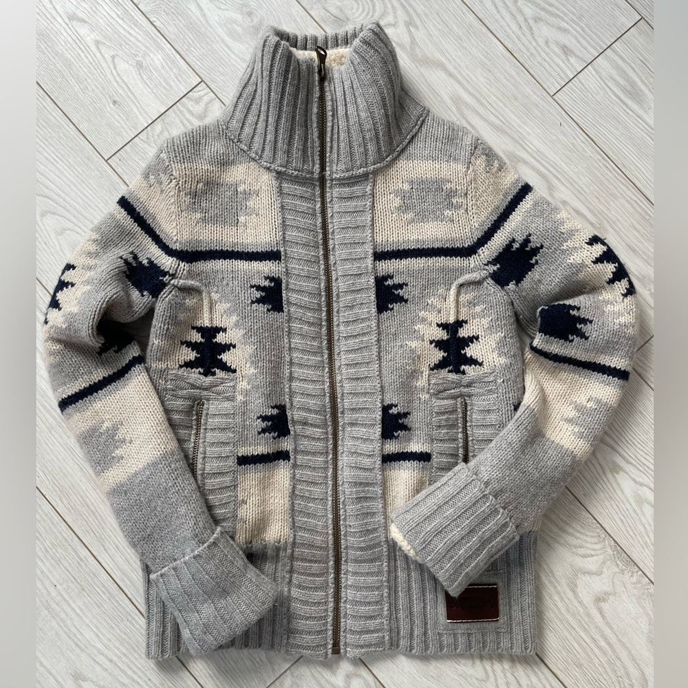 Superdry fleece lined knit sweater
